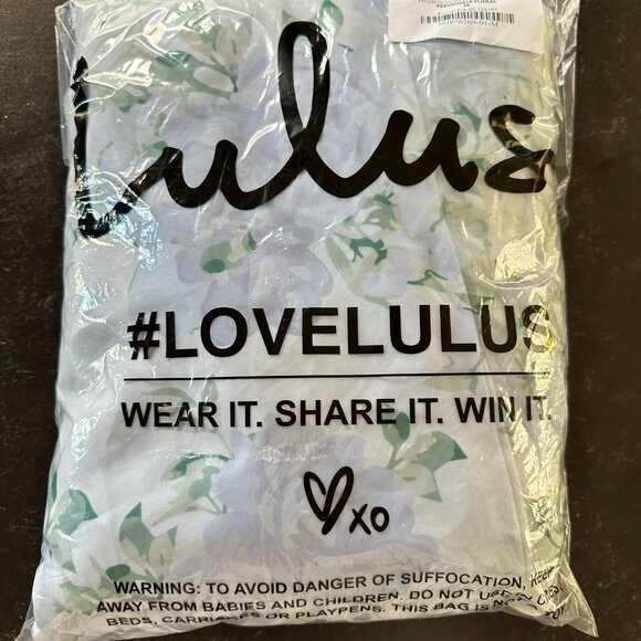 NWT Lulus Charming Sweetness Periwinkle Blue Floral Strapless Organza Maxi Dress - Picture 11 of 13